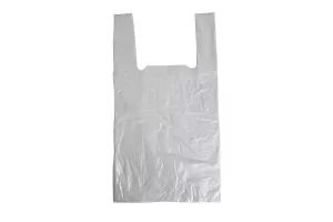 Punga maieu 27x45 cm pentru ambalare, alba, HDPE