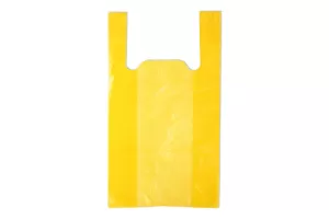 Punga maieu 27x45 cm pentru ambalare, galbene, HDPE