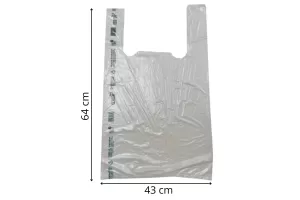 Punga biodegradabila 43x64 cm