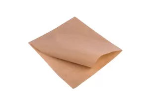 Punga plic din hartie 18x15 cm, rezistenta la grasime, alb