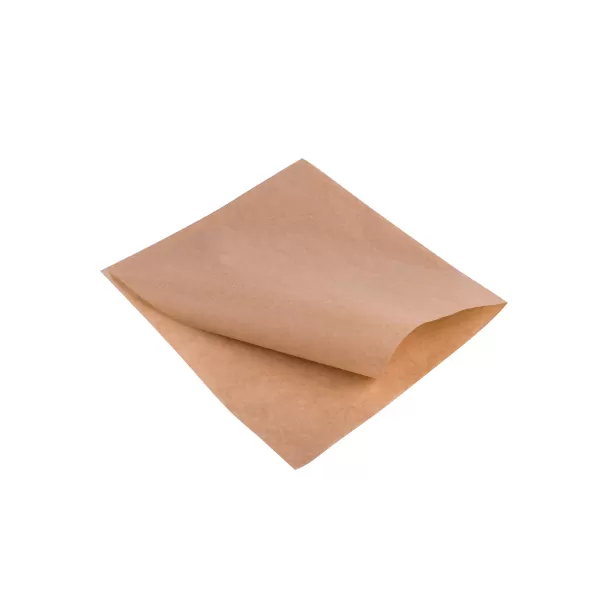 Punga plic din hartie 18x15 cm, rezistenta la grasime, alb