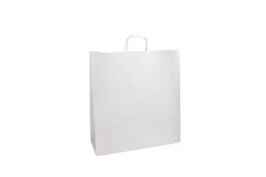 Punga mare din hartie 45x17x48 cm, alba