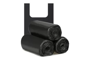 Saci de gunoi maieu 40 L negre, Premium, 20 pungi/rulou