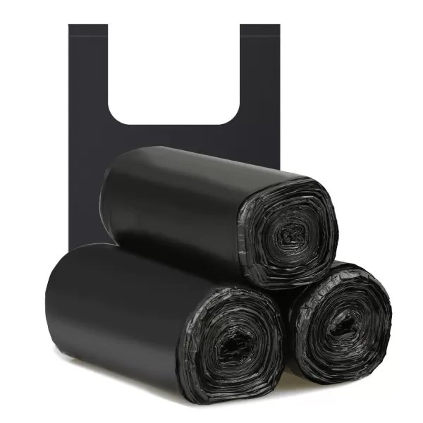 Saci de gunoi maieu 40 L negre, Premium, 20 pungi/rulou