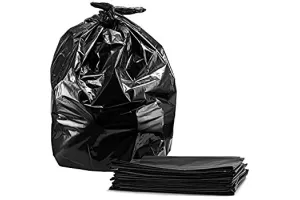 Saci de gunoi 120 L negre, Rezistente, 10 pungi/rulou
