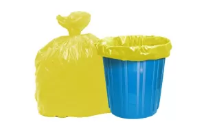 Saci de gunoi 35 L galbene, Rezistente, 30 pungi/rulou