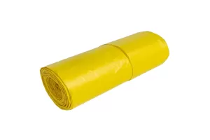 Saci de gunoi Maieu 40 L galbene, Premium, 20 pungi/rulou