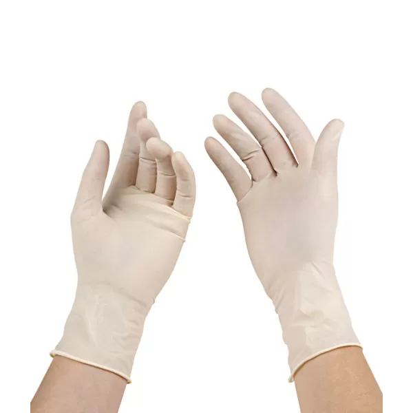 Manusi latex, cu talc, M