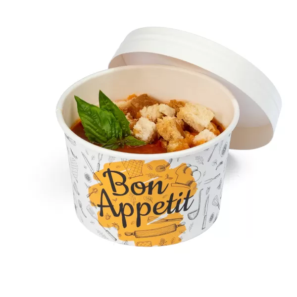 Recipient din carton, 473 ml (16OZ), Bon App?tit