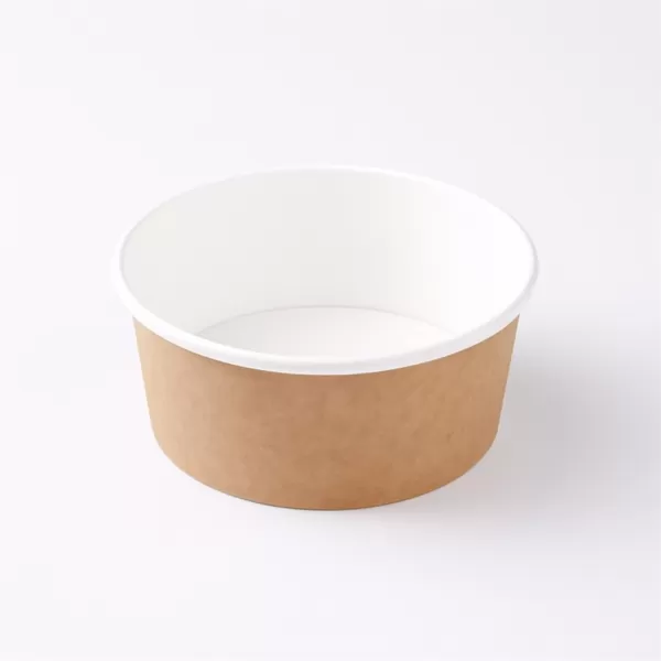 Bol carton kraft, 750 ml, int. alb