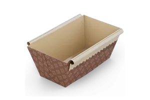 Forme pentru copt din hartie, bronz, 100x50x50 mm