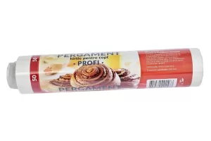 Hartie pentru copt pergament, alb, 28 cm x 50 m