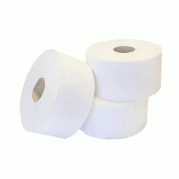 Hartie igienica alba, din celuloza, 2 straturi, jumbo