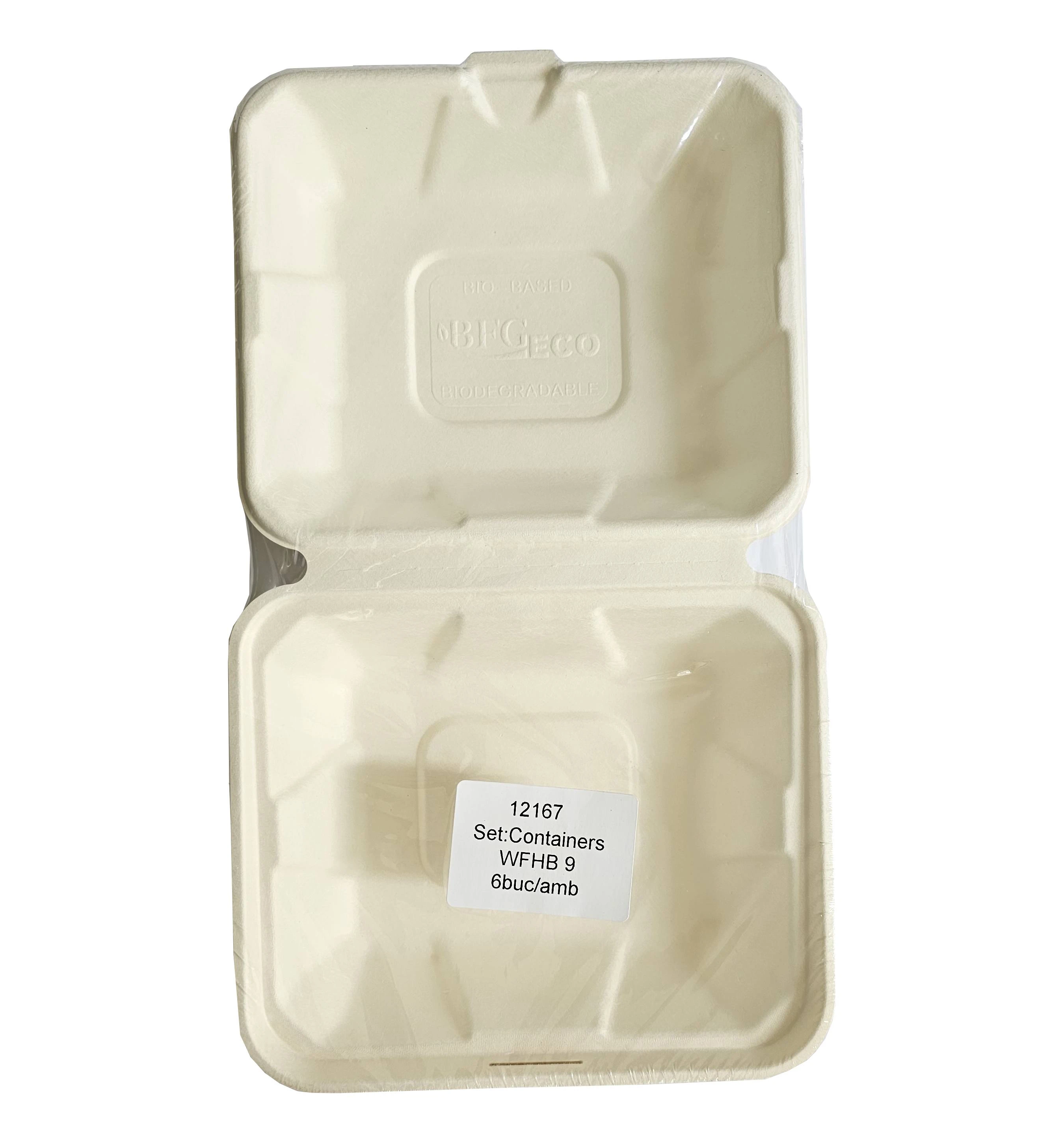 Set bio containere 125x125x70 mm, (6 buc.)