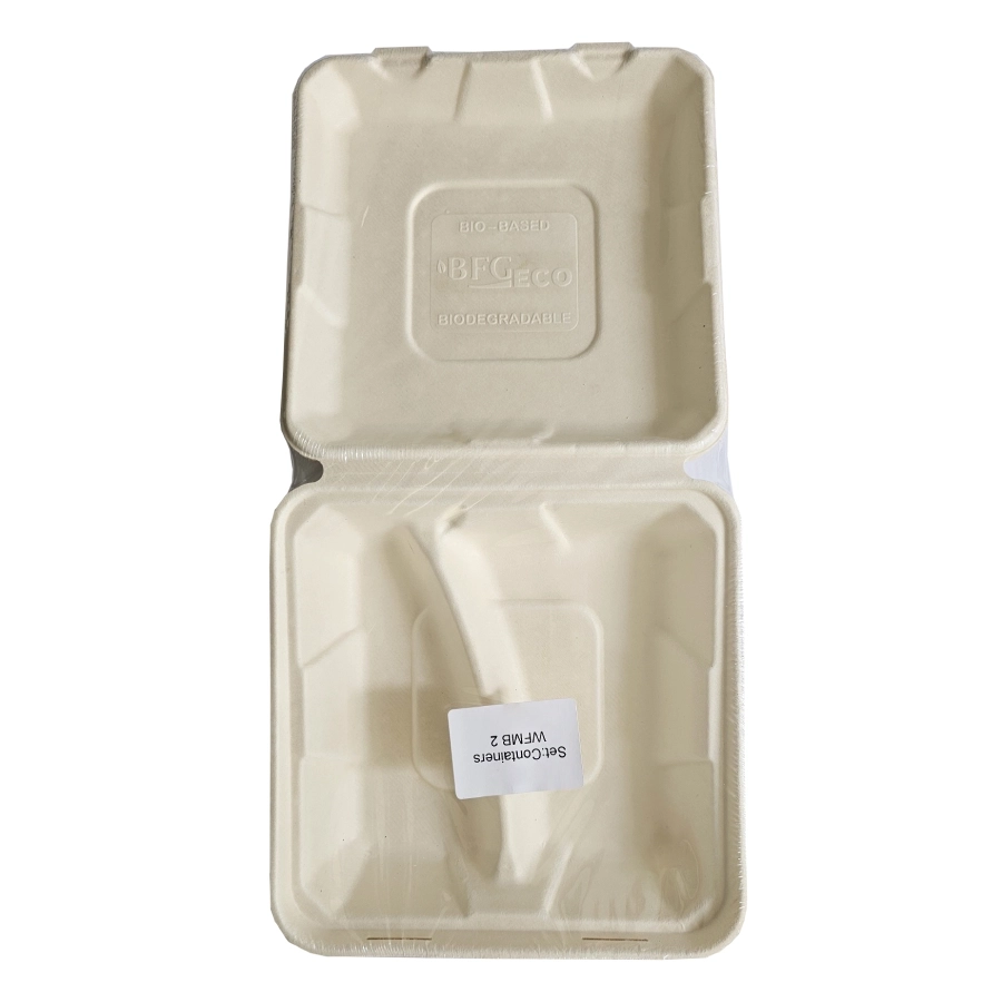 Set bio containere cu 2 compartimente, 215x215x60 mm (4 buc.)