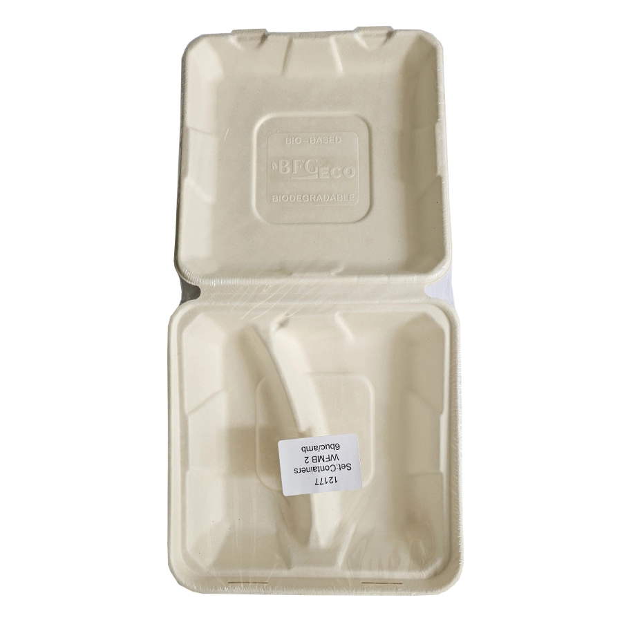 Set bio containere cu 2 compartimente, 215x215x60 mm (6 buc.)