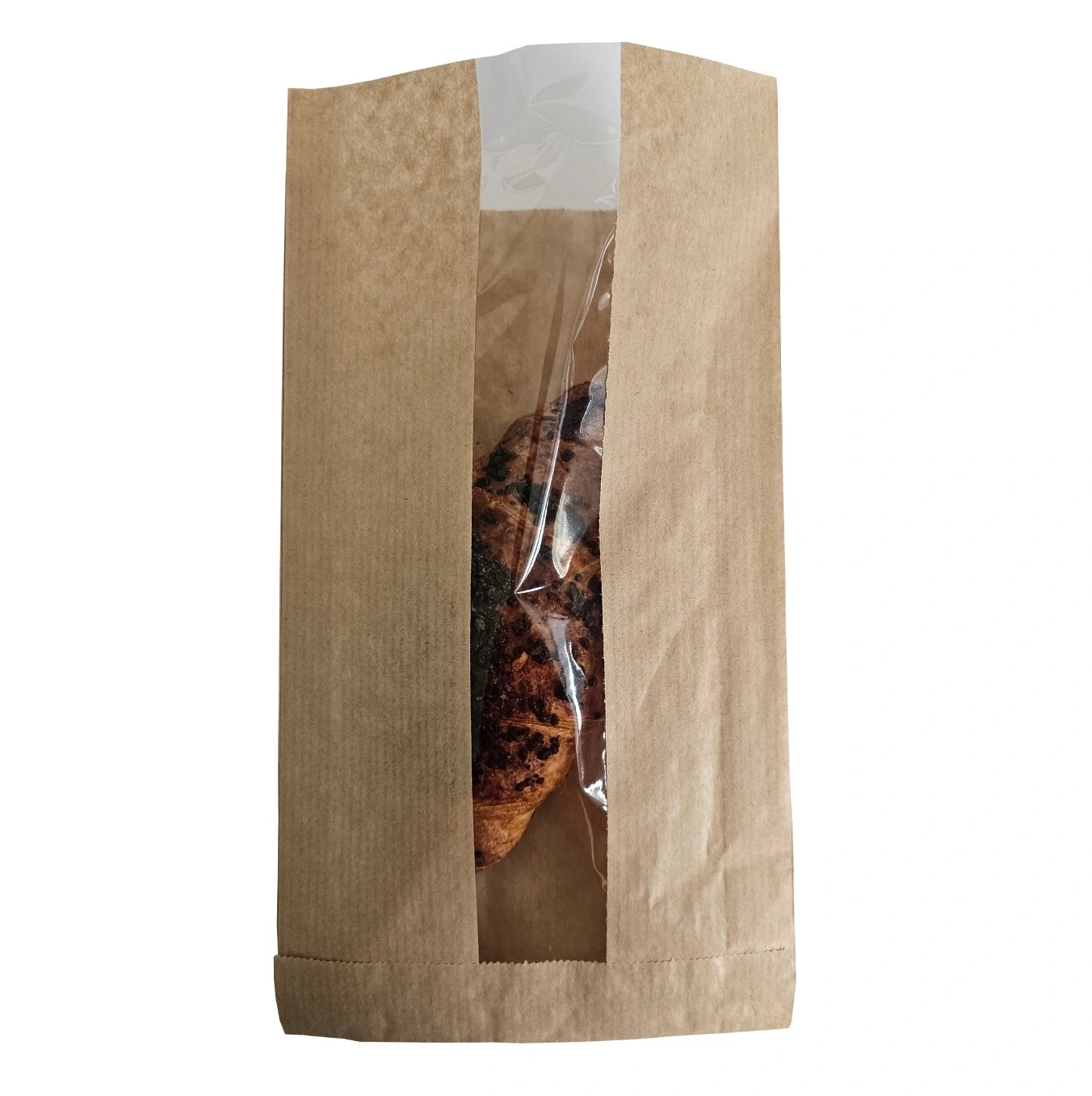 Punga hartie cu ferestruica 24x27 cm, cafenie