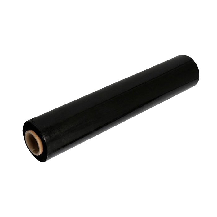 Folie stretch paletizare 50 cm, neagra, 17 mkr