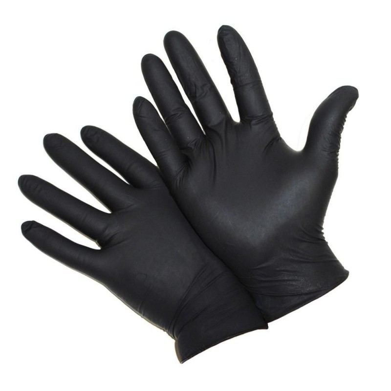 Manusi nitril, negre, S