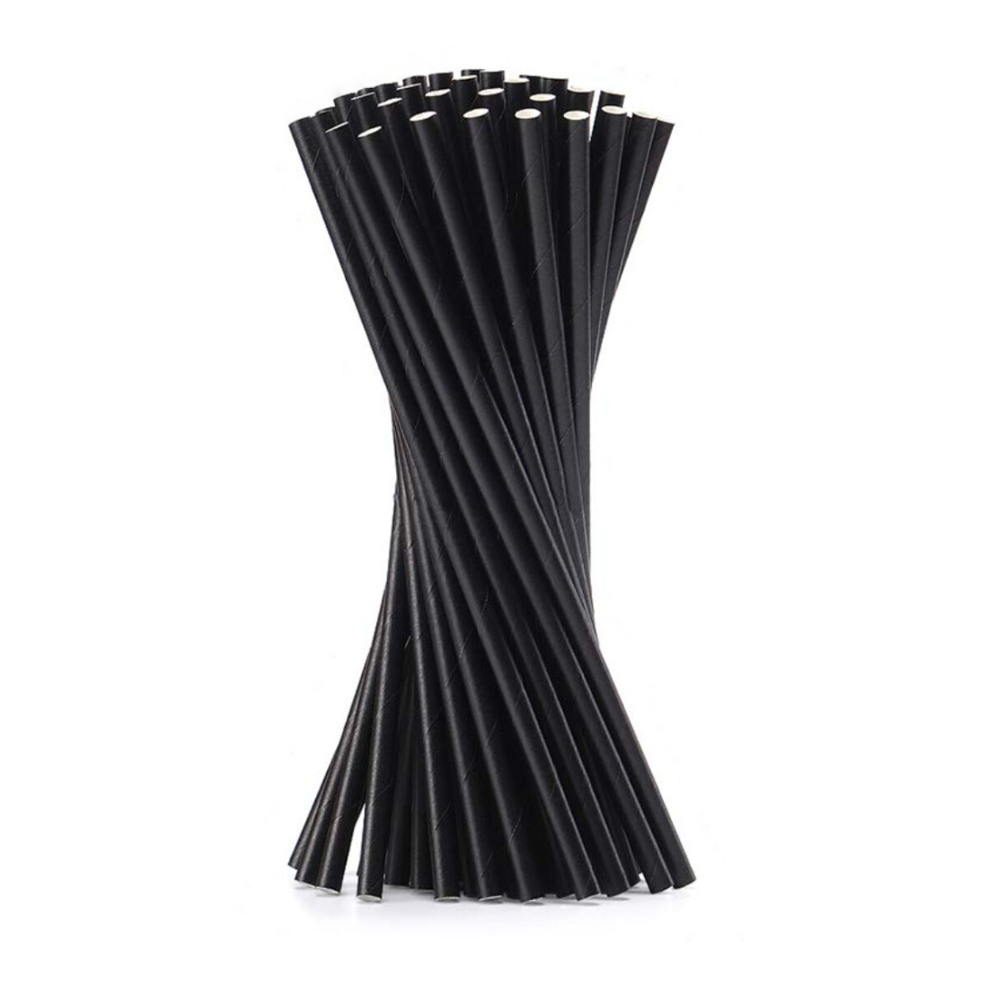 Pai negre din h?rtie, 6x197 mm, 100 buc