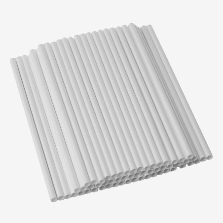Pai din hartie, 6x197 mm, albe, 100 buc
