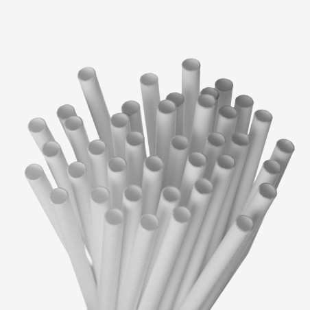 Pai din hartie, 8x197 mm, albe, 100 buc