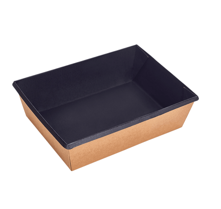 Cutie 1000 ml din carton, neagra, 150x200x55 mm, OneClick