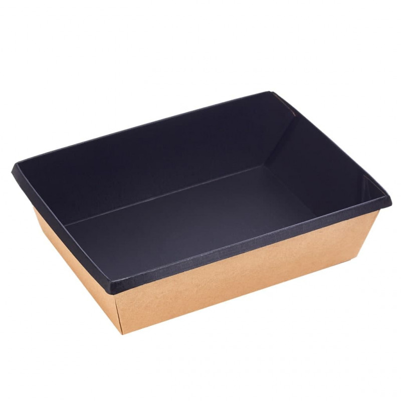 Cutie 500 ml din carton, neagra, 120x160x45 mm, OneClick