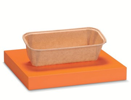 Forma pentru copt din hartie, aurie, 158x55x52 mm