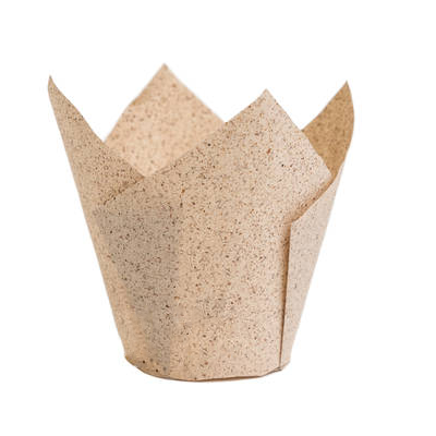 Forme pentru muffins (briose) tip Lalea, 110x35 mm, pentru copt, cacao