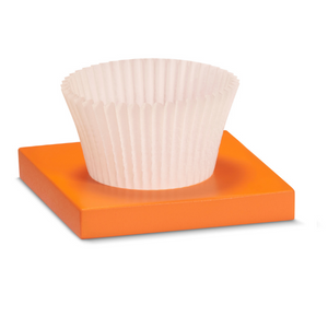 Forme din hartie pentru praline, albe, 32x22 mm