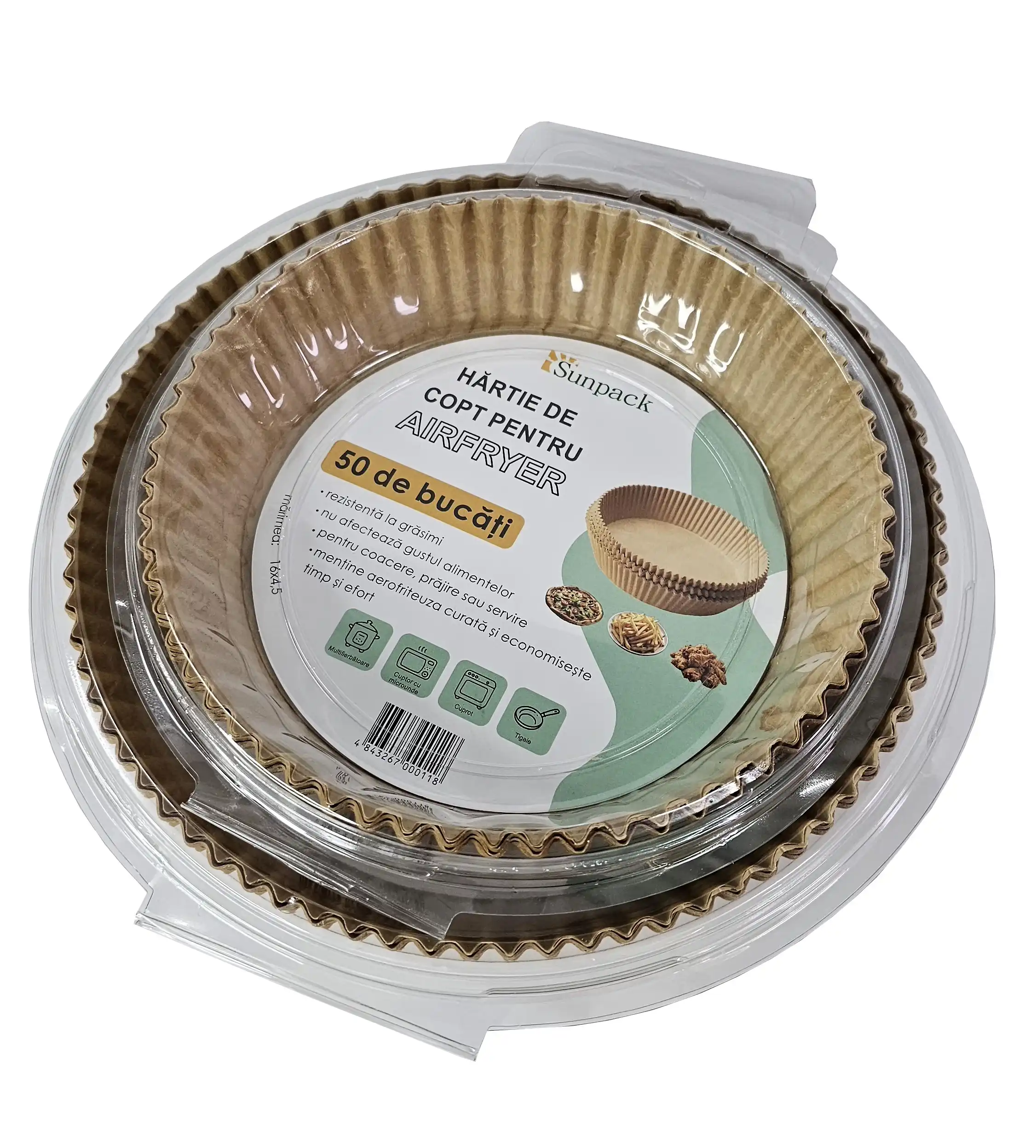 Forme pentru friteuza din hartie, 20x4,5 mm
