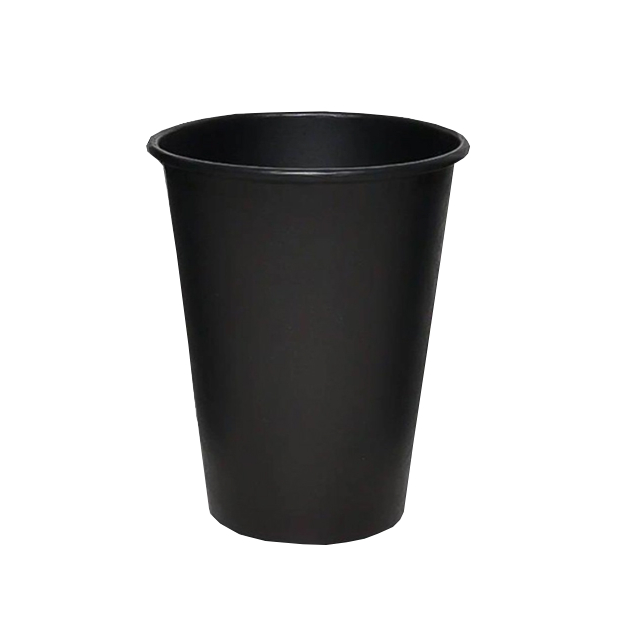 Pahar din hartie negru, 380 ml