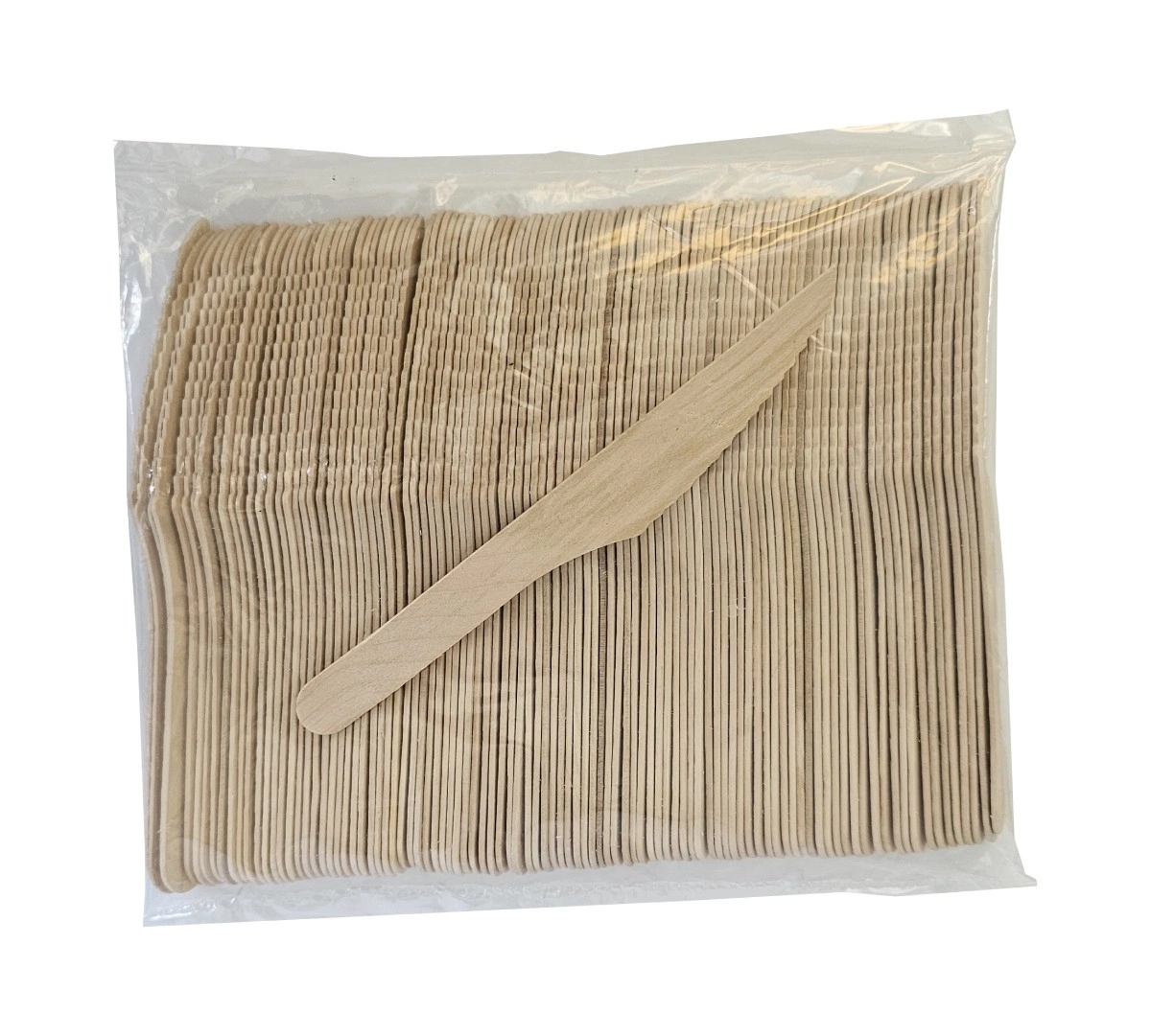 Cutite de unica folosinta din lemn, 165 mm, 100 buc.