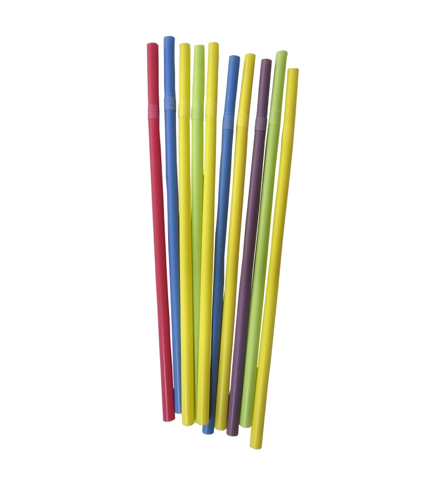 Paie colorate biodegradabile, gofra, 24cm x 7mm, 30 buc