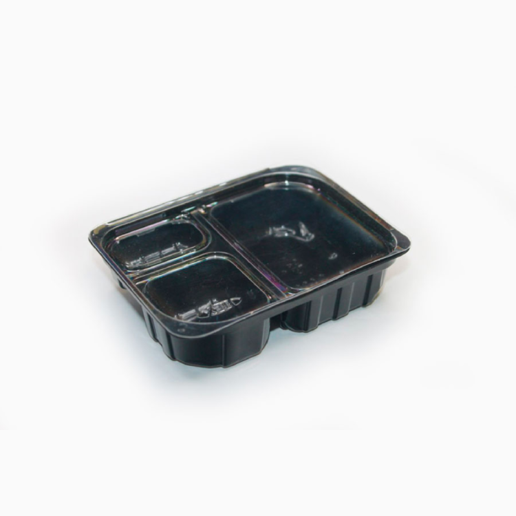 Sosiera cu 3 compartimente pentru wasabi, sos de soia si ghimbir, IT-803C