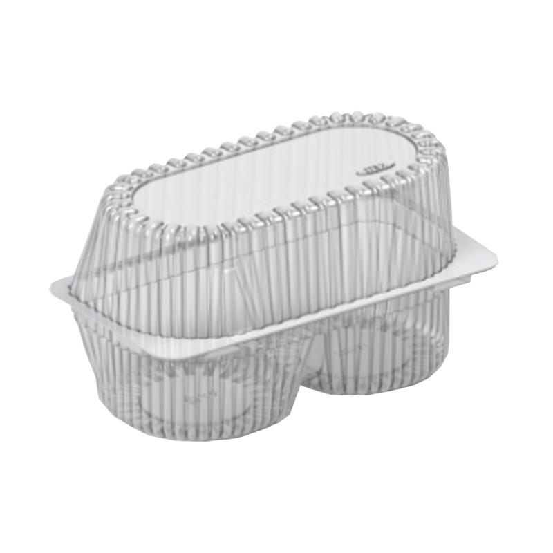 Ambalaj pentru 2 briose, 185x100x106 mm,  IT-402