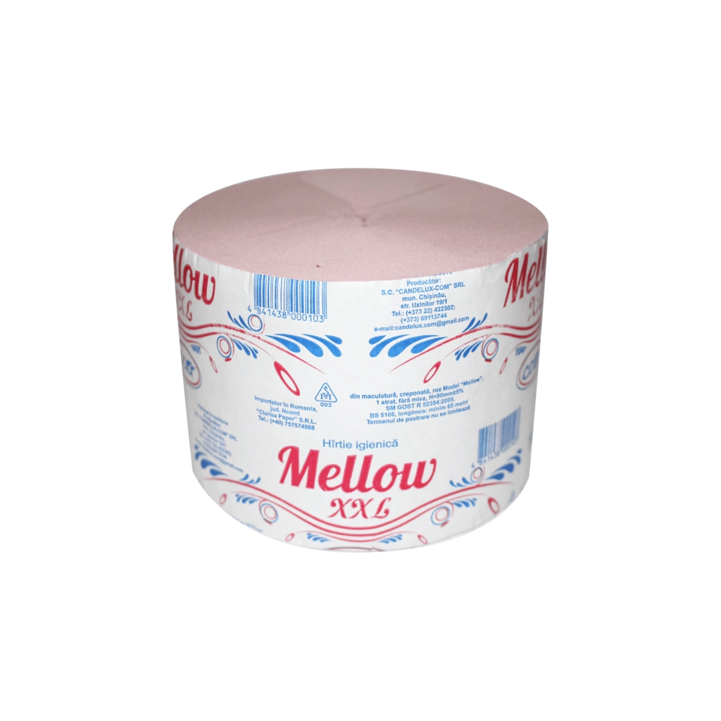 Hartie igienica roza, 65 m, M Mellow